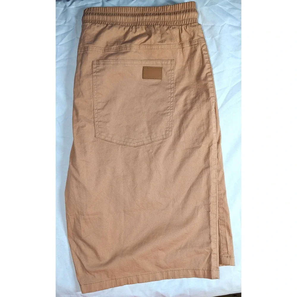 JMIERR Mens Casual Board Shorts Drawstring Summer Beach Shorts, XL, Beige Sz 40